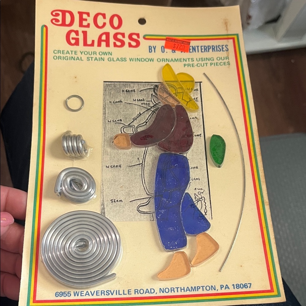 Deco Glass Stained Glass Window Ornament Kit - Multicolor Pieces